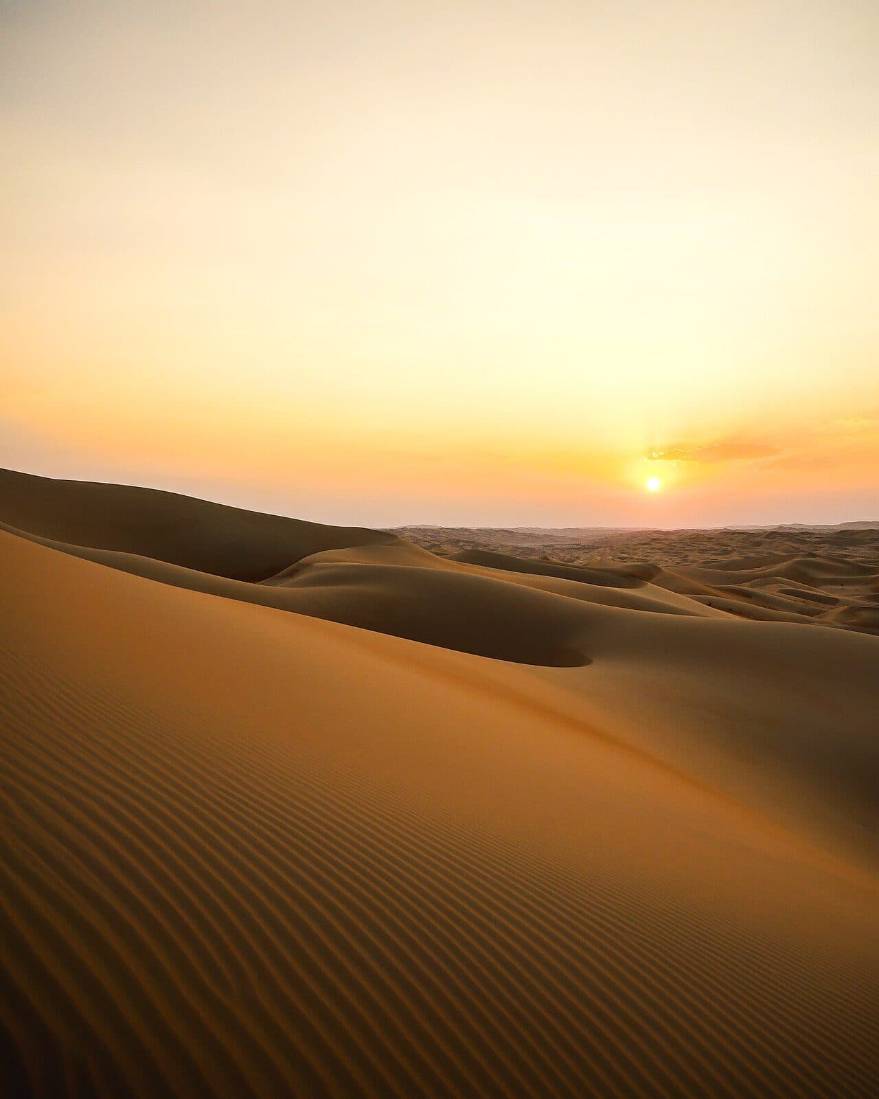 Dunes in the Liwa desert, Abu Dhabi
